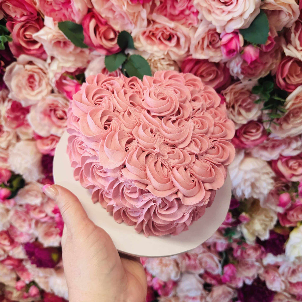 Rosette Covered Cake