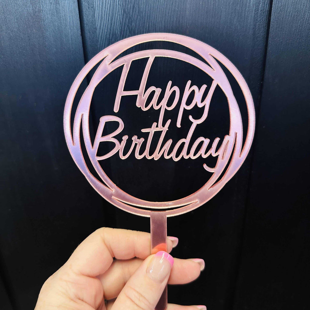 Happy Birthday Acrylic Topper
