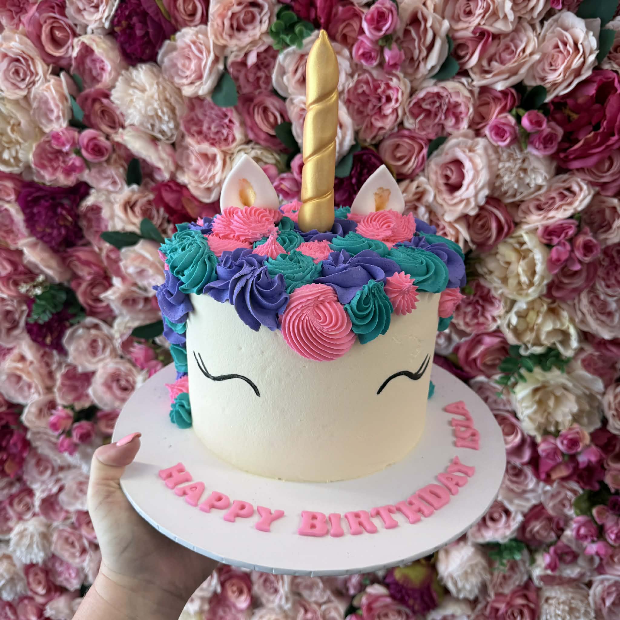 Unicorn Head Cake
