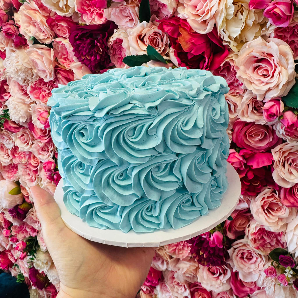 Rosette Covered Cake