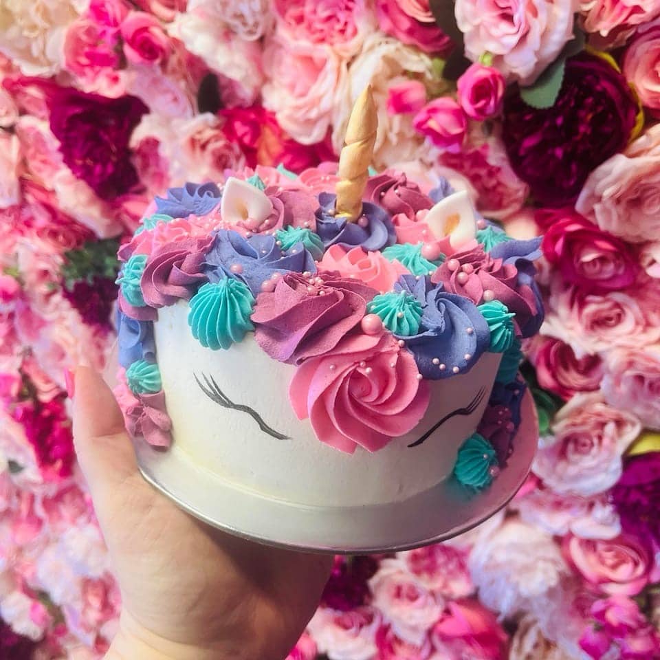 Unicorn Head Cake