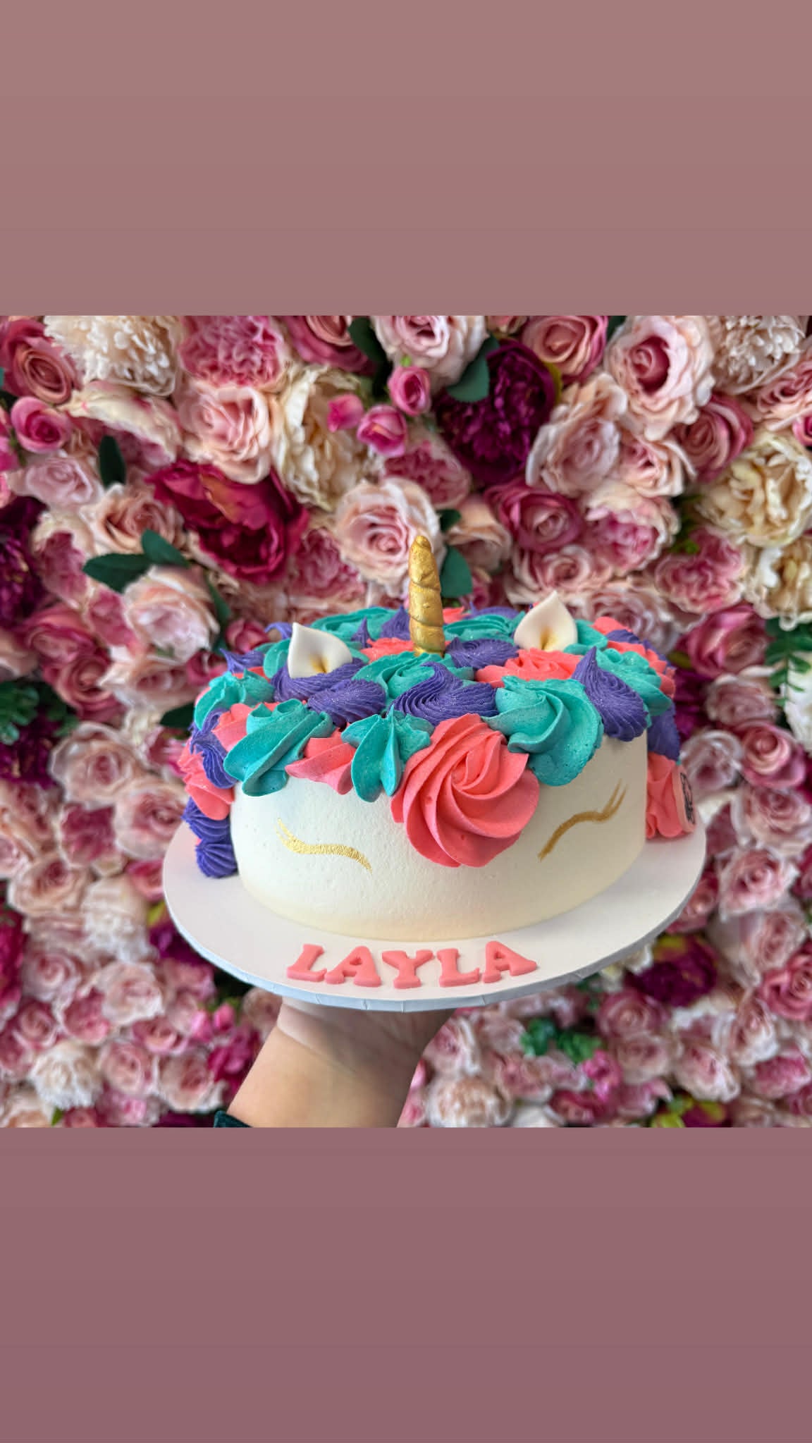 Unicorn Head Cake