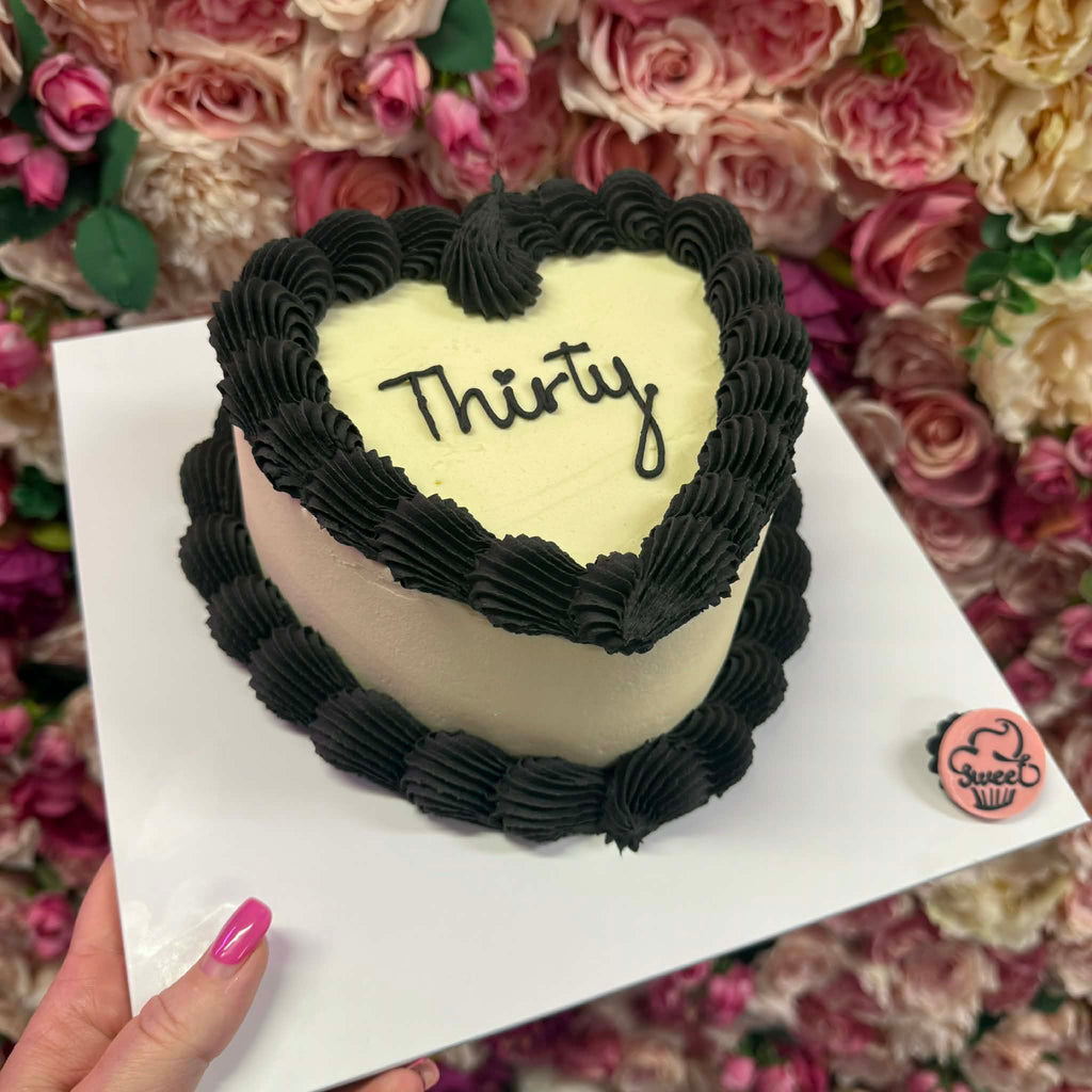 Heart Shaped Buttercream Cake