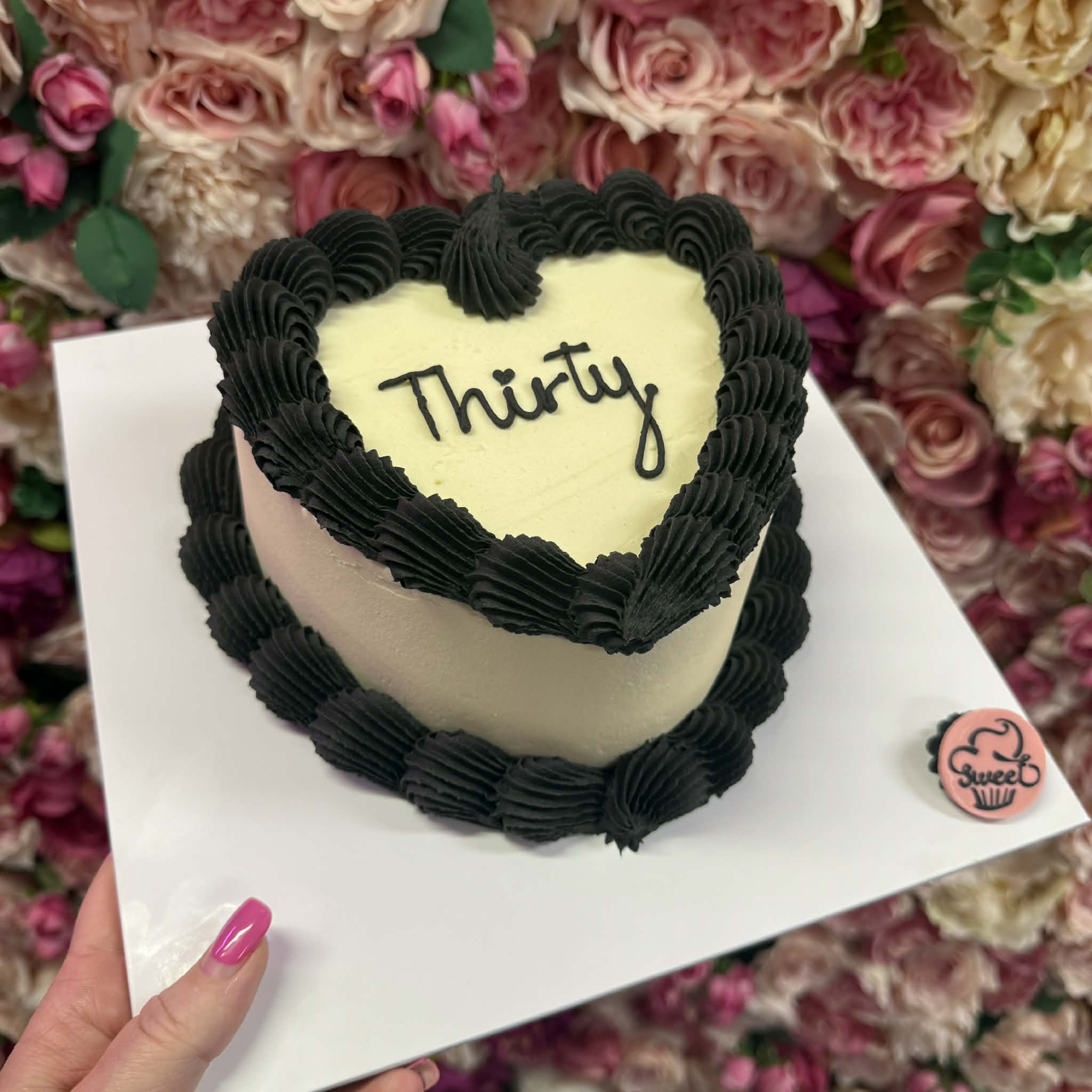 Heart Shaped Buttercream Cake