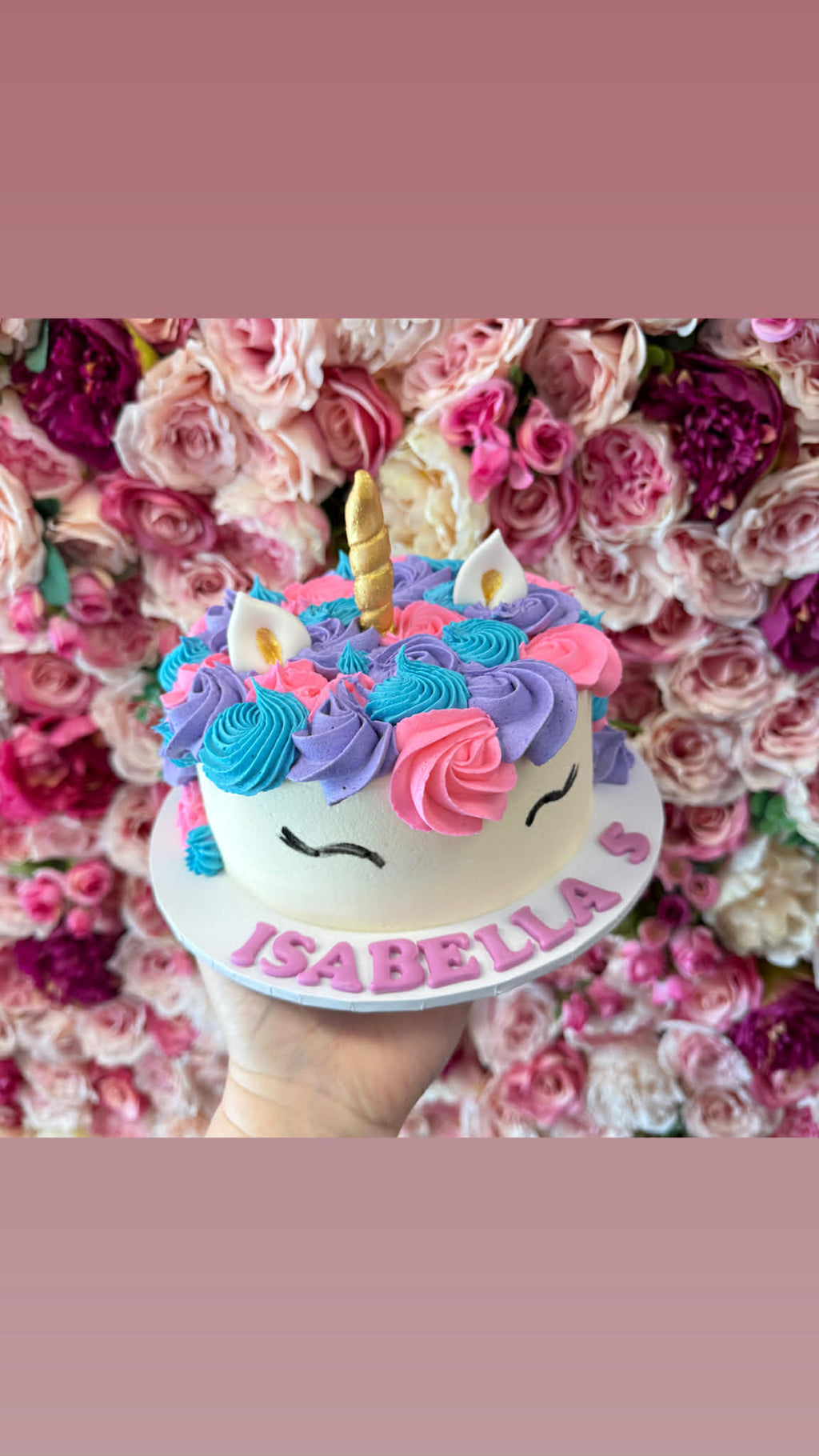 Unicorn Head Cake