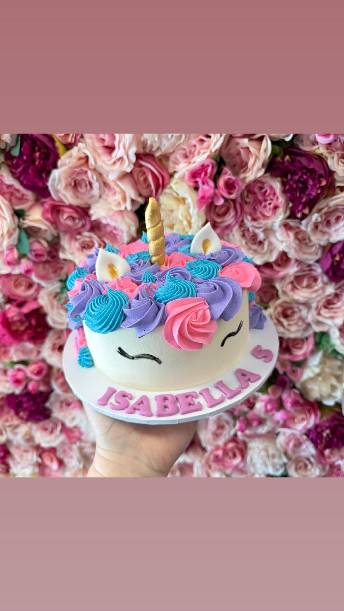 Unicorn Head Cake